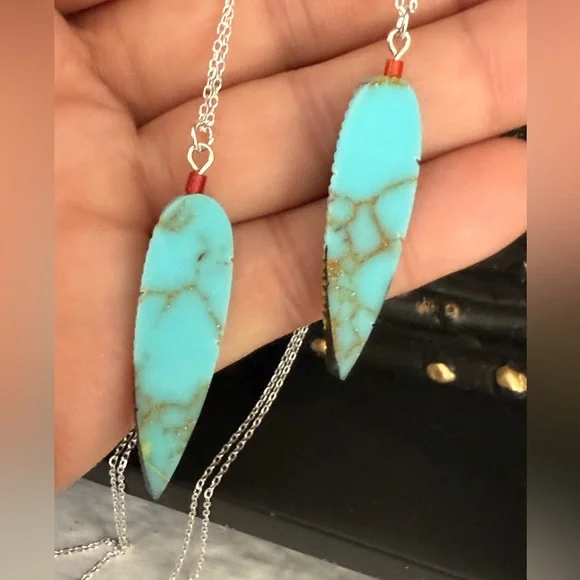 Handcrafted Feather Pendant Necklace - Picture 2 of 7